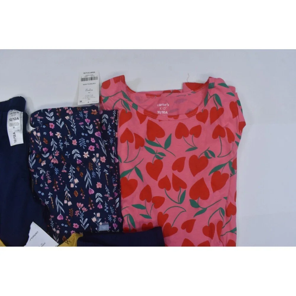 Carters Bulk Lot Of 5 Girls Size Large 10/12 Mixed Season Tops Bottoms Dresses